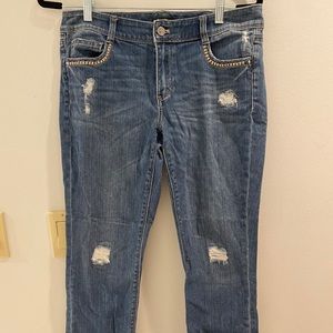 White House Black Market Slim Crop Jeans